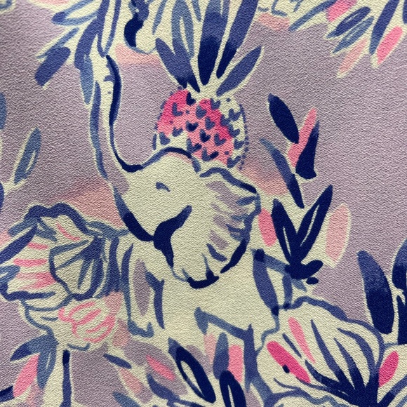 Lilly Pulitzer Ronnie Romper in Light Lilac “Trunks in the Air” - Picture 5 of 15